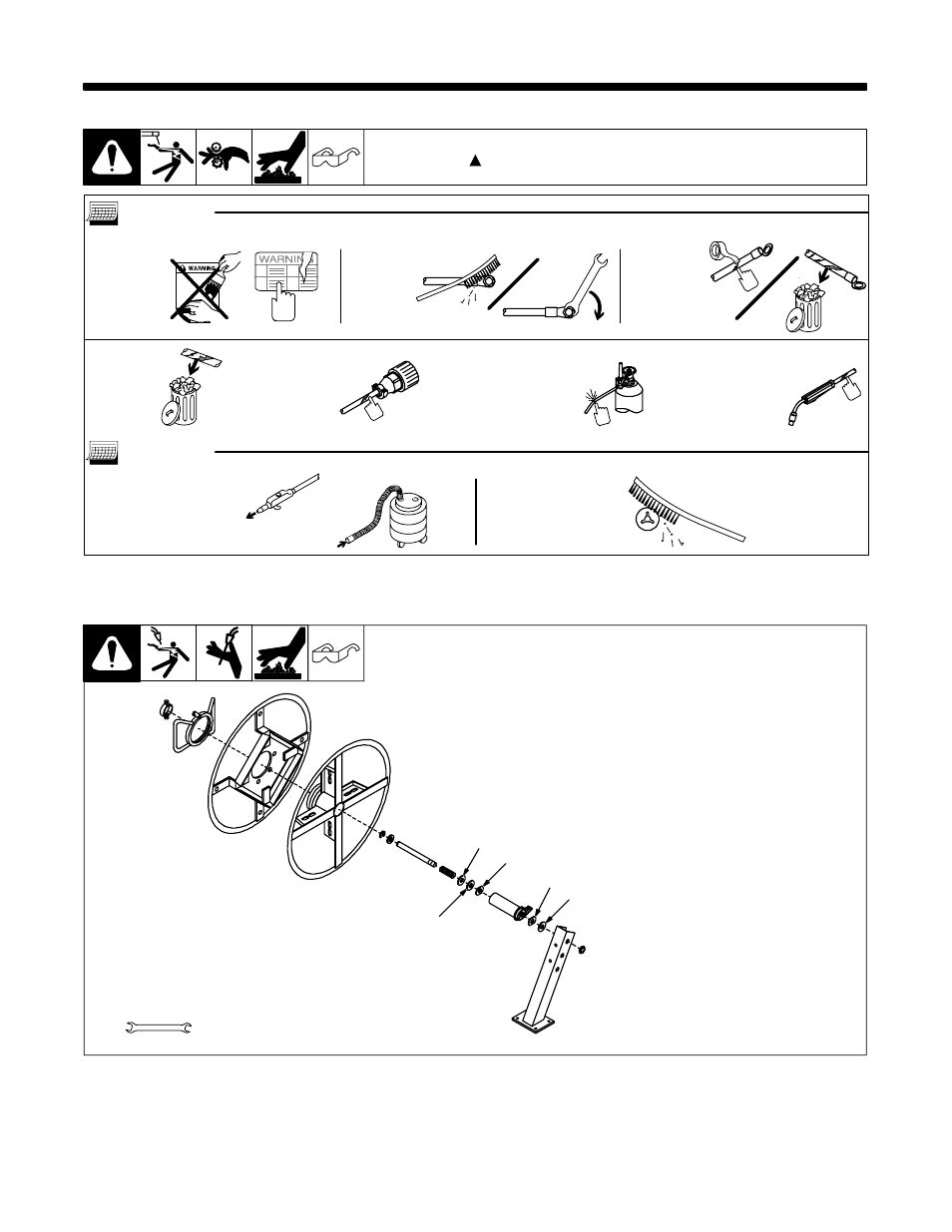 1. routine maintenance, 2. replacing the hub assembly | Miller Electric A.B.B. Robot Interface Gas Control Hub And Spindle User Manual | Page 26 / 40