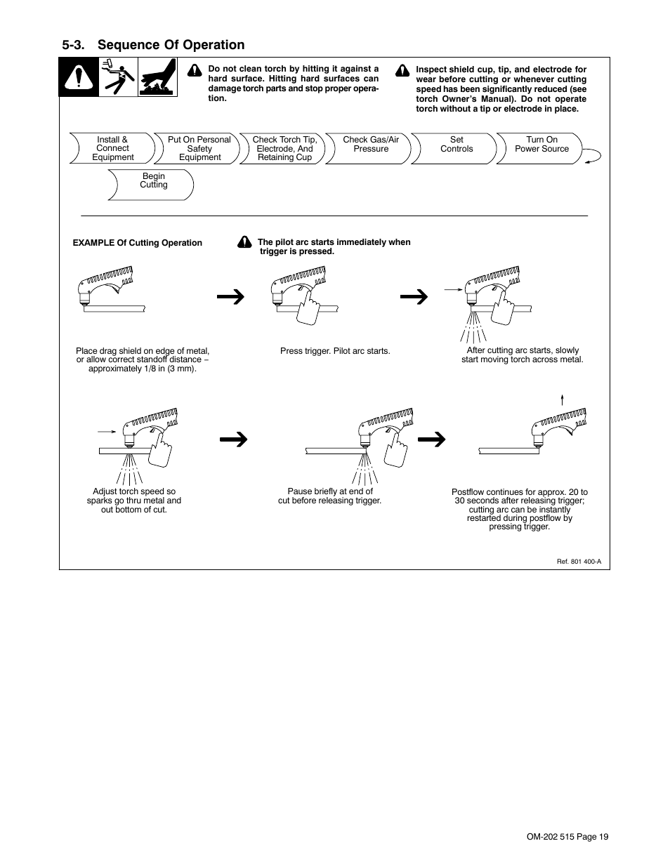3. sequence of operation | Miller Electric UPC 838 User Manual | Page 23 / 36