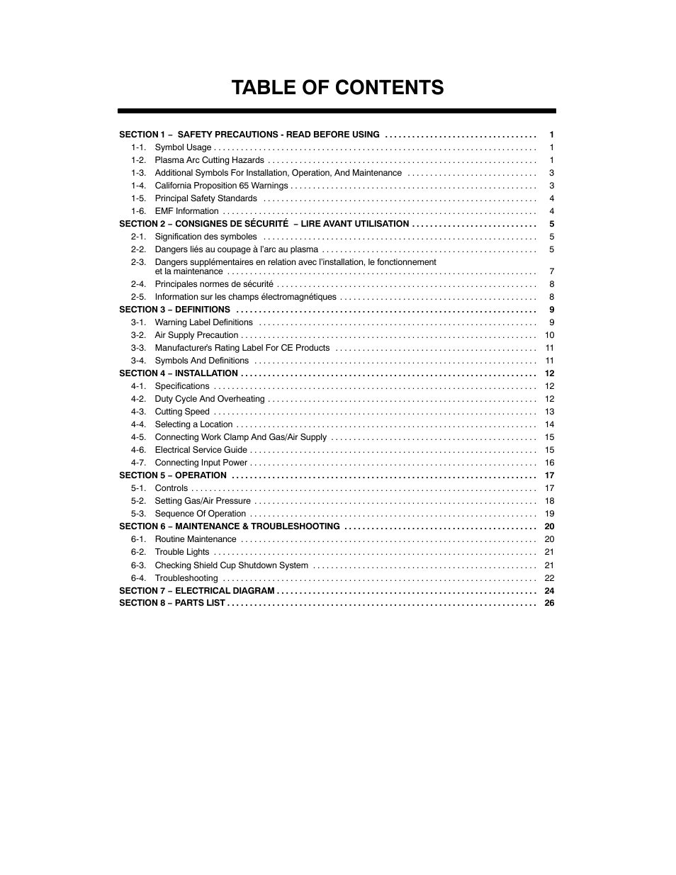 Miller Electric UPC 838 User Manual | Page 3 / 36