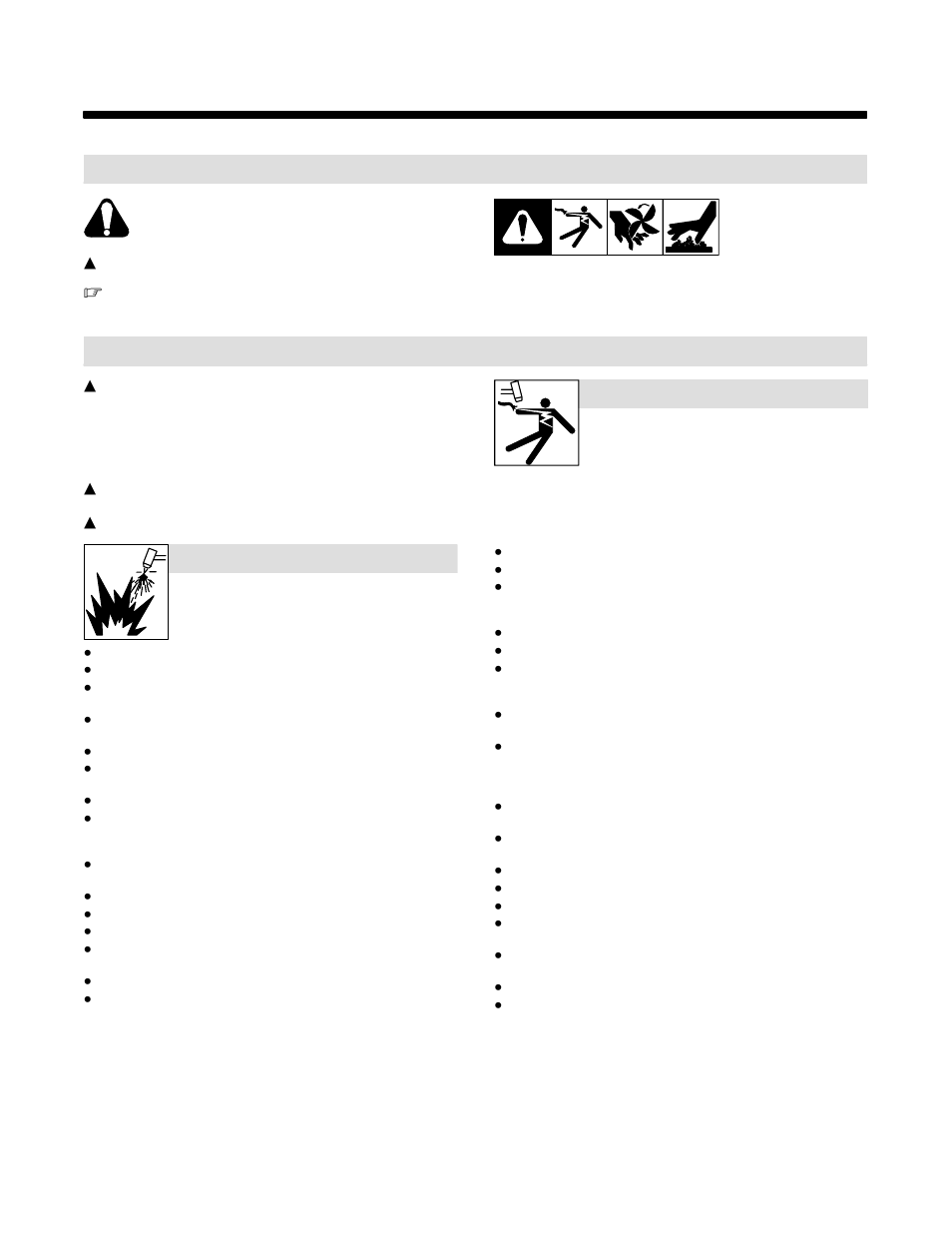 1. symbol usage, 2. plasma arc cutting hazards | Miller Electric Spectrum 1250R User Manual | Page 5 / 48