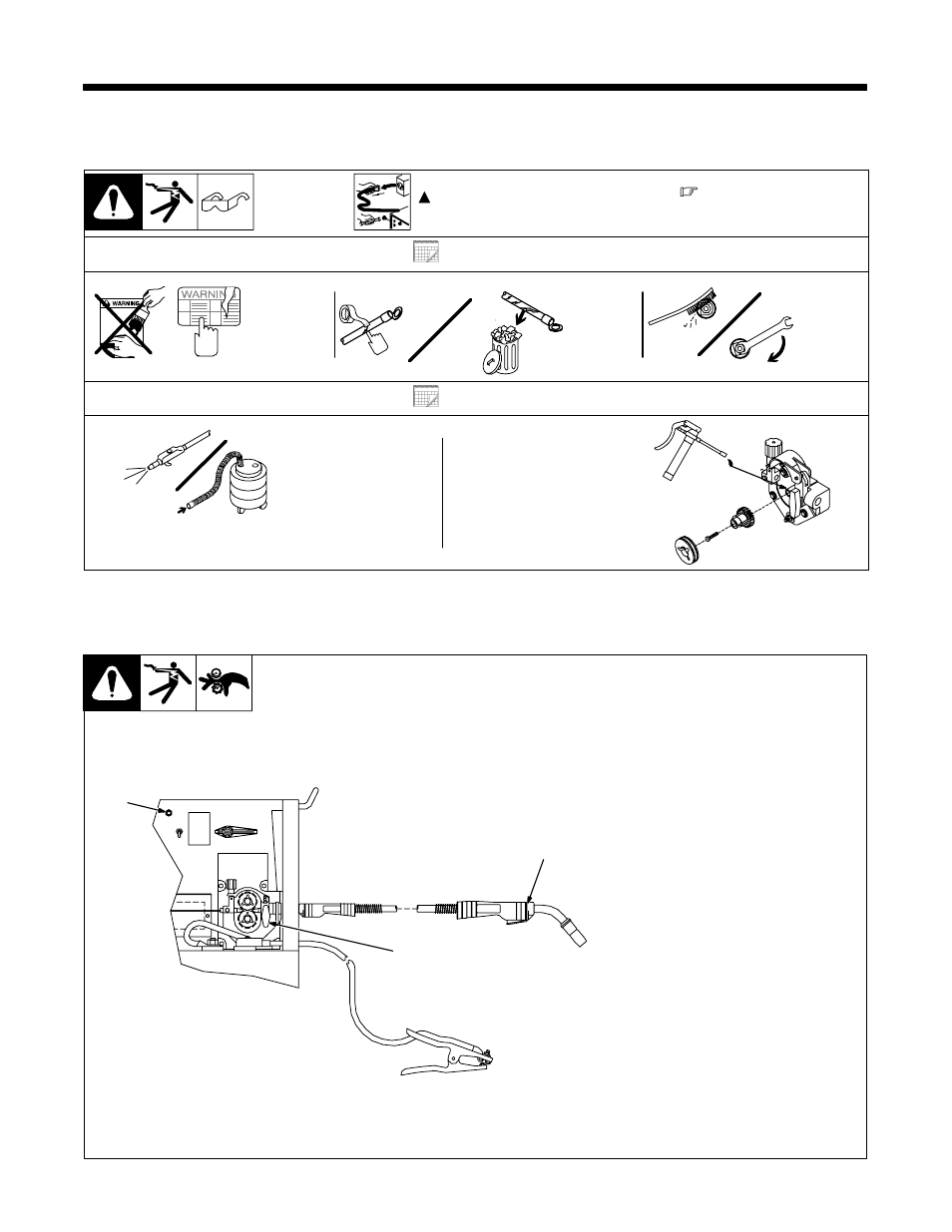 1. routine maintenance, 3 months, 6 months | 2. circuit breaker cb1 | Miller Electric 255 User Manual | Page 20 / 40