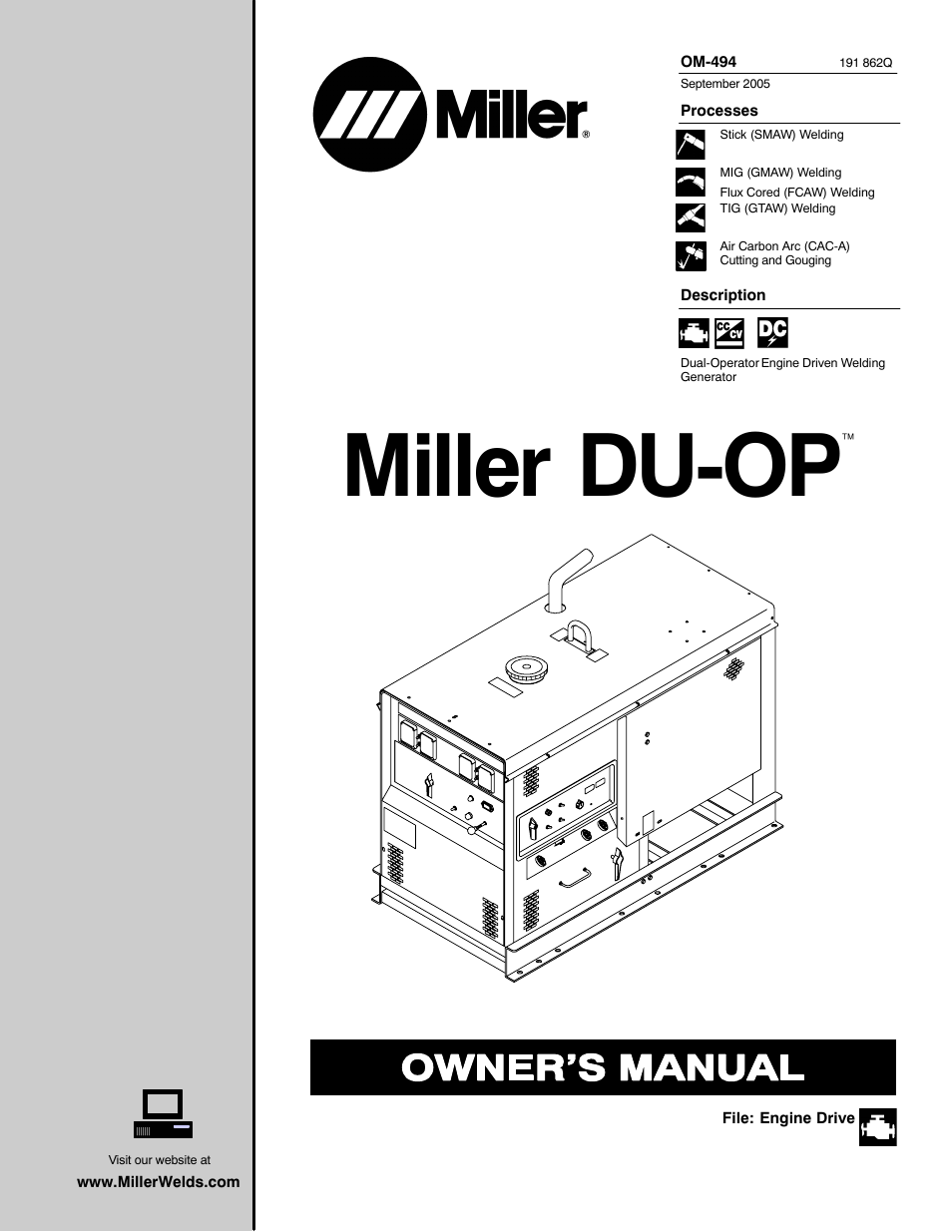 Miller Electric Miller DU-OP User Manual | 76 pages