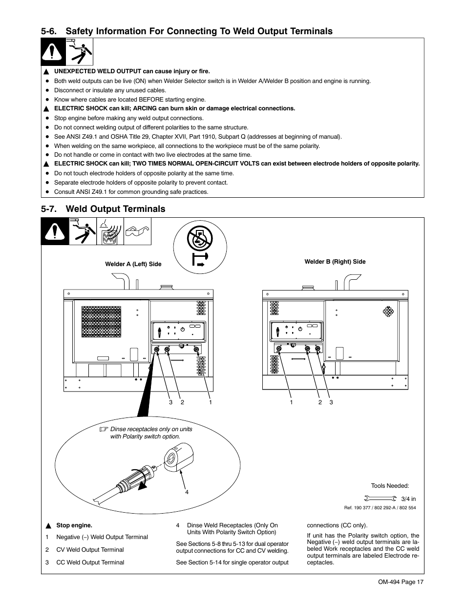 7. weld output terminals | Miller Electric Miller DU-OP User Manual | Page 21 / 76