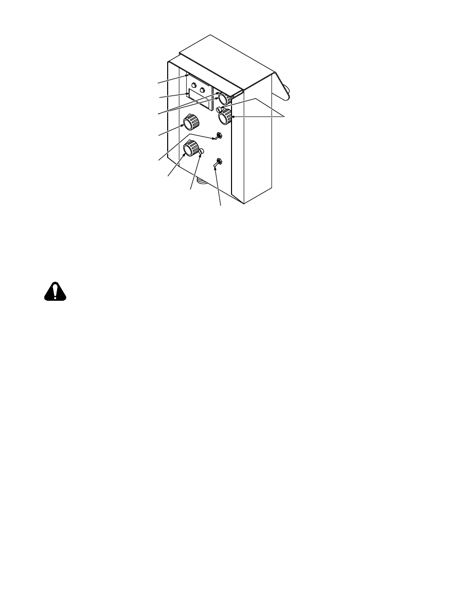 3. contactor switch, 4. ammeter switch, 5. amps/bkgd control and pilot light | Miller Electric RPC-IP User Manual | Page 5 / 12
