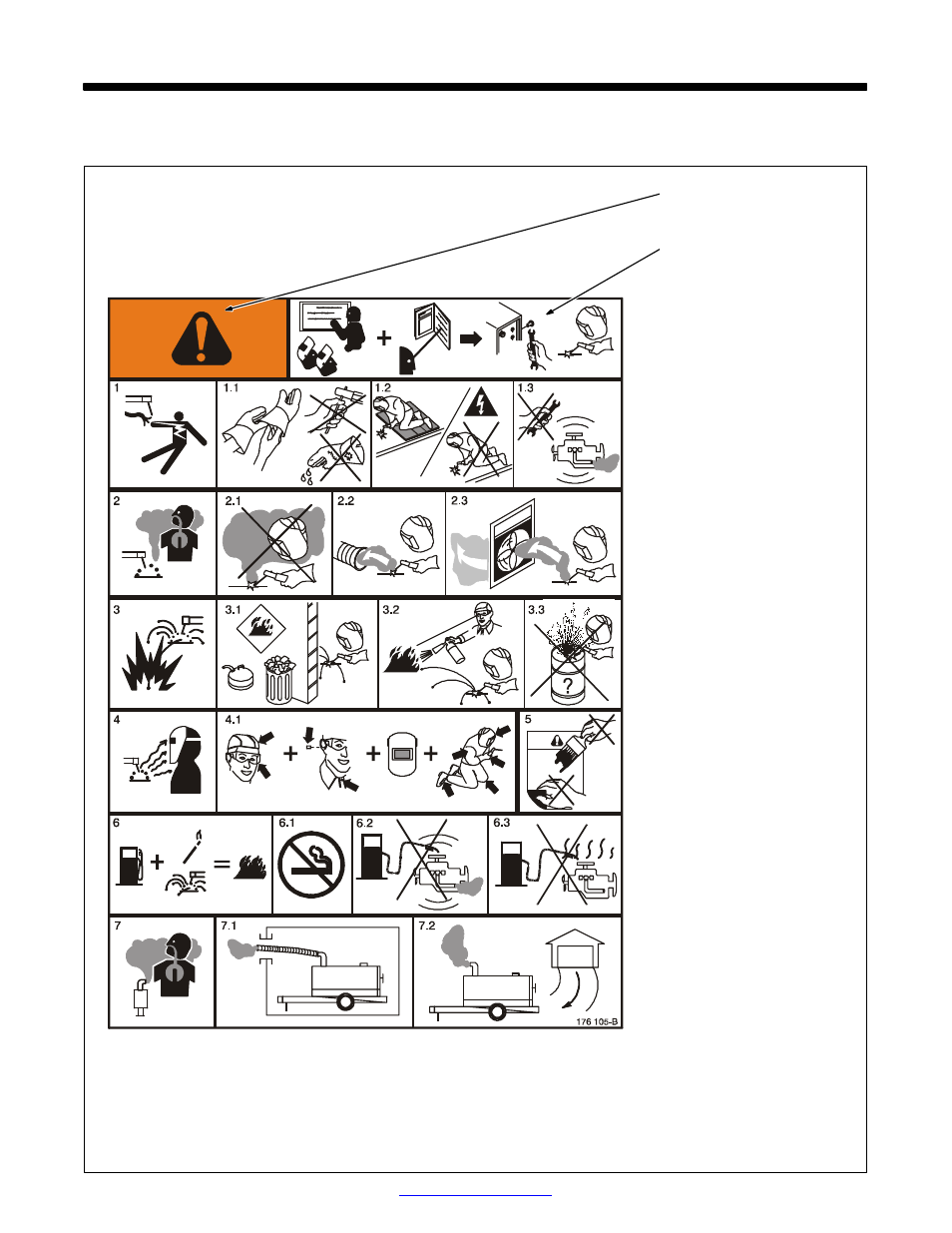 Section 3 − definitions, Warning label definitions (ce models only), 1. warning label definitions (ce models only) | Miller Electric Big Blue 452P User Manual | Page 15 / 96