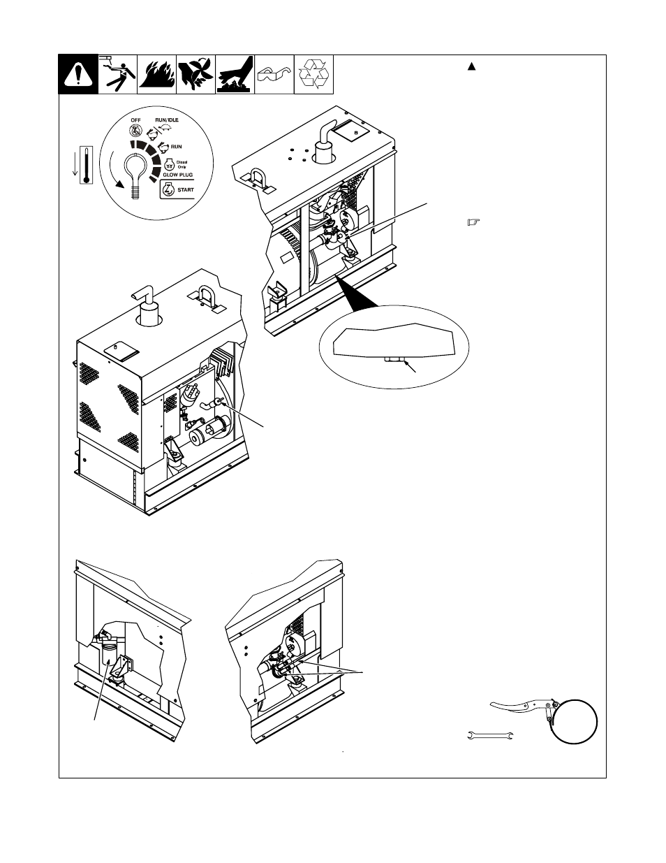 5. changing engine oil and filter | Miller Electric Big 40G User Manual | Page 31 / 60