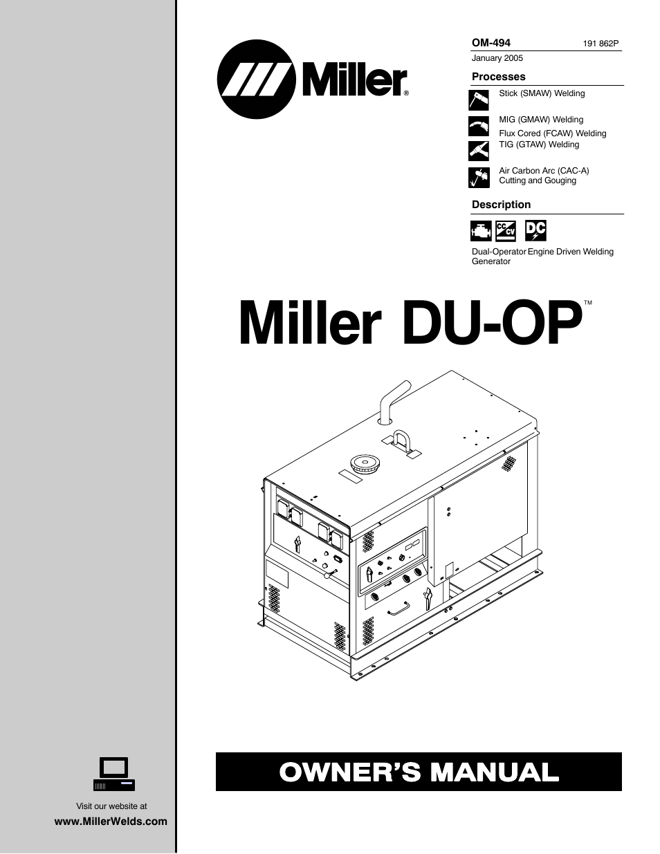 Miller Electric OM-494 User Manual | 76 pages