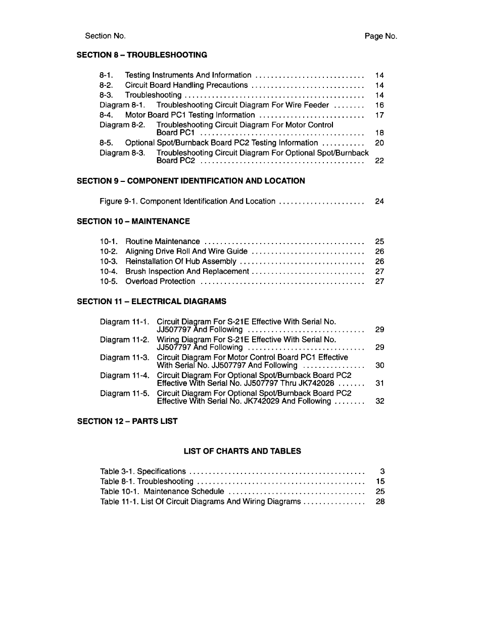 Miller Electric S-21E User Manual | Page 4 / 48