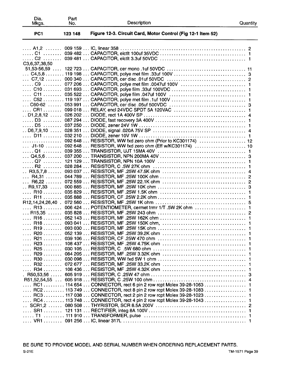 Miller Electric S-21E User Manual | Page 43 / 48