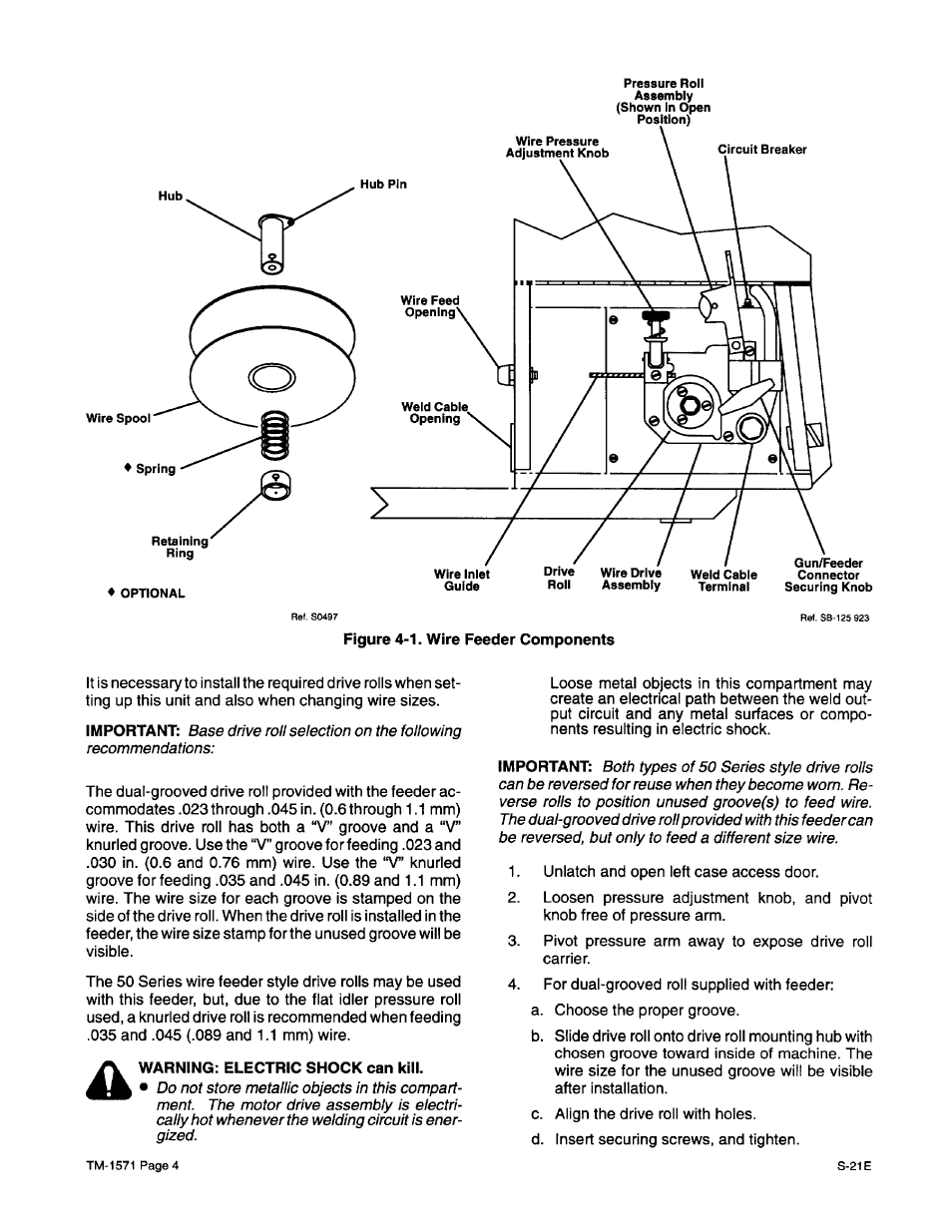 Miller Electric S-21E User Manual | Page 8 / 48