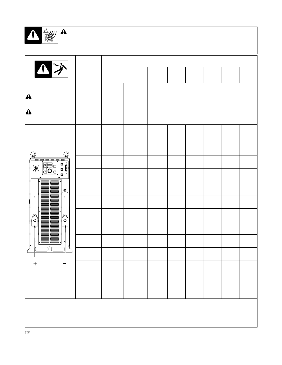 Selecting weld cable sizes, 9. selecting weld cable sizes | Miller Electric Auto Axcess 675 User Manual | Page 20 / 68