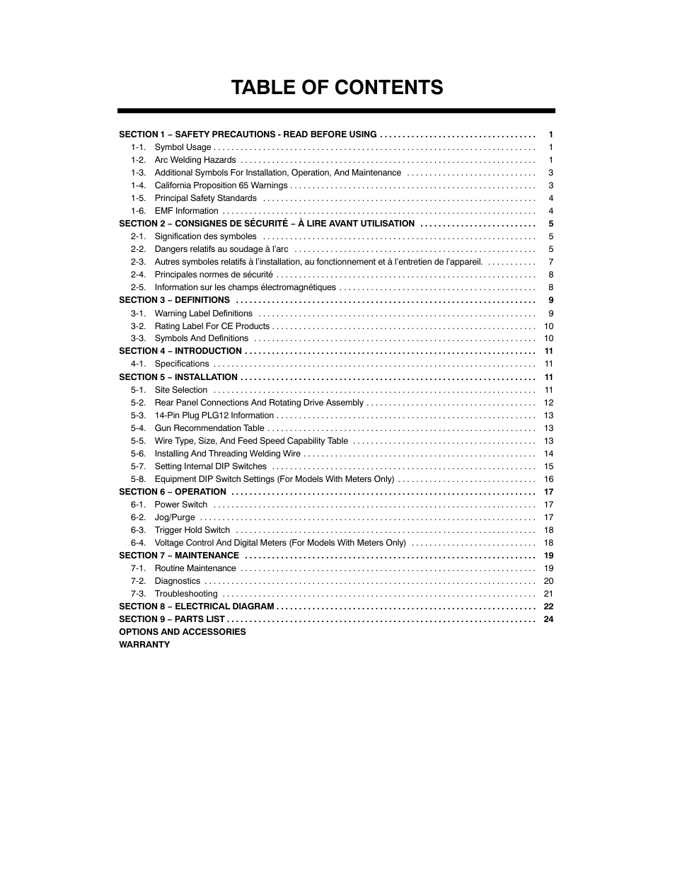Miller Electric S-74D User Manual | Page 3 / 36