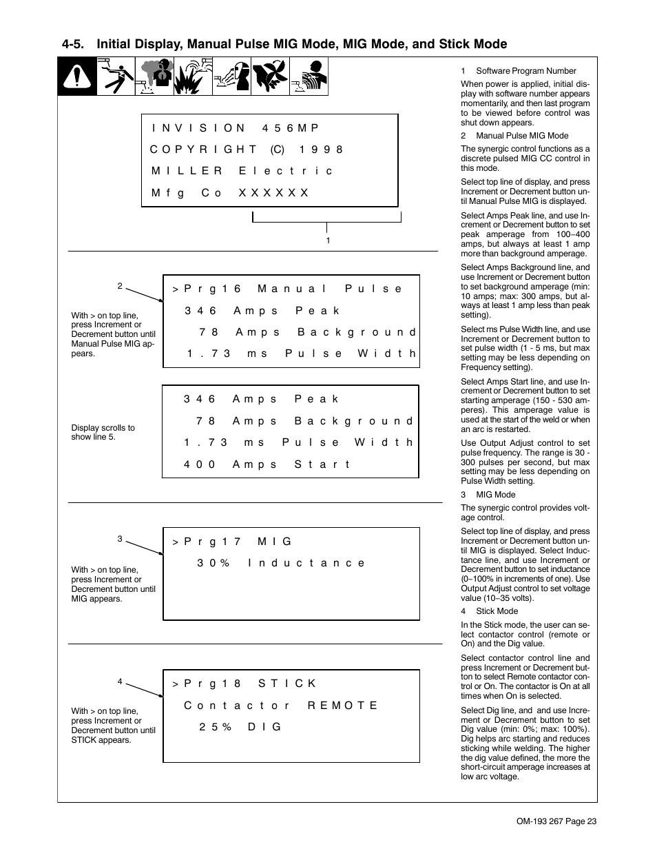 Miller Electric Invision 456MP User Manual | Page 27 / 52