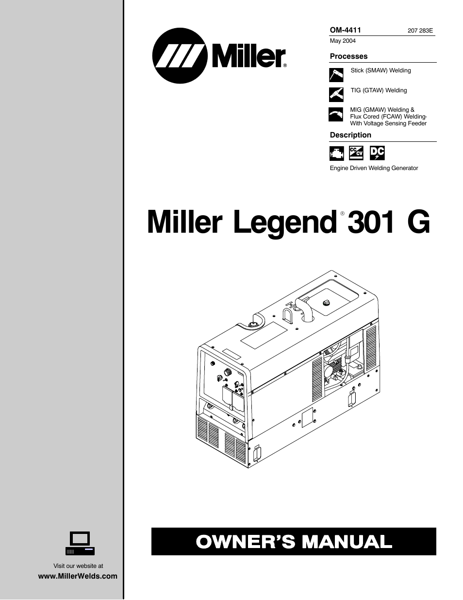 Miller Electric 301 G User Manual | 60 pages