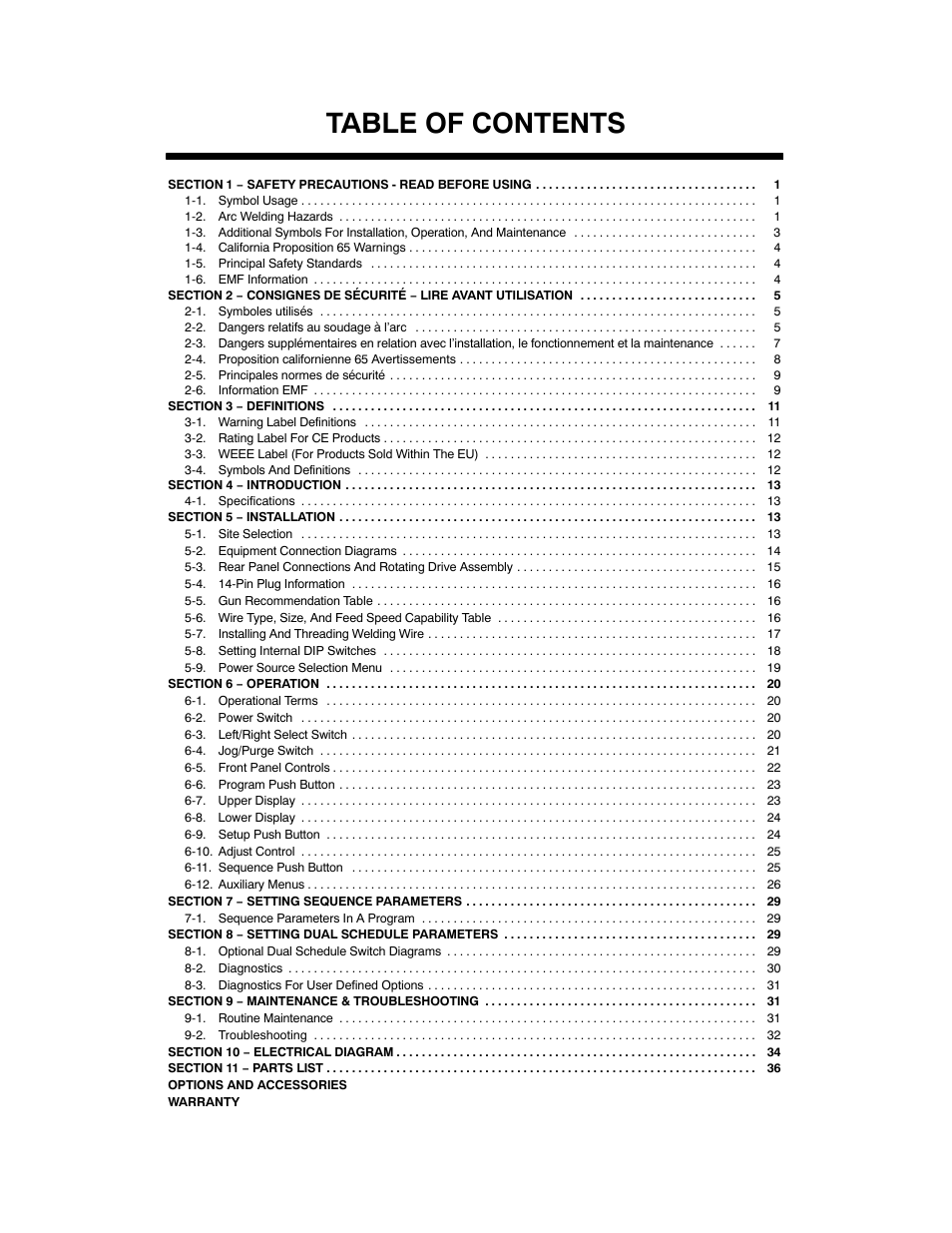 Miller Electric D-74DX User Manual | Page 3 / 48