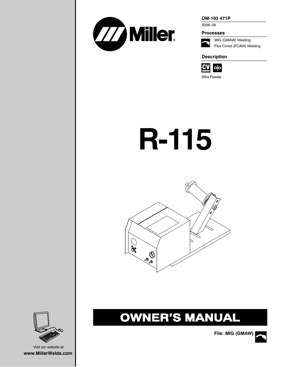 Miller Electric R-115 User Manual | 36 pages