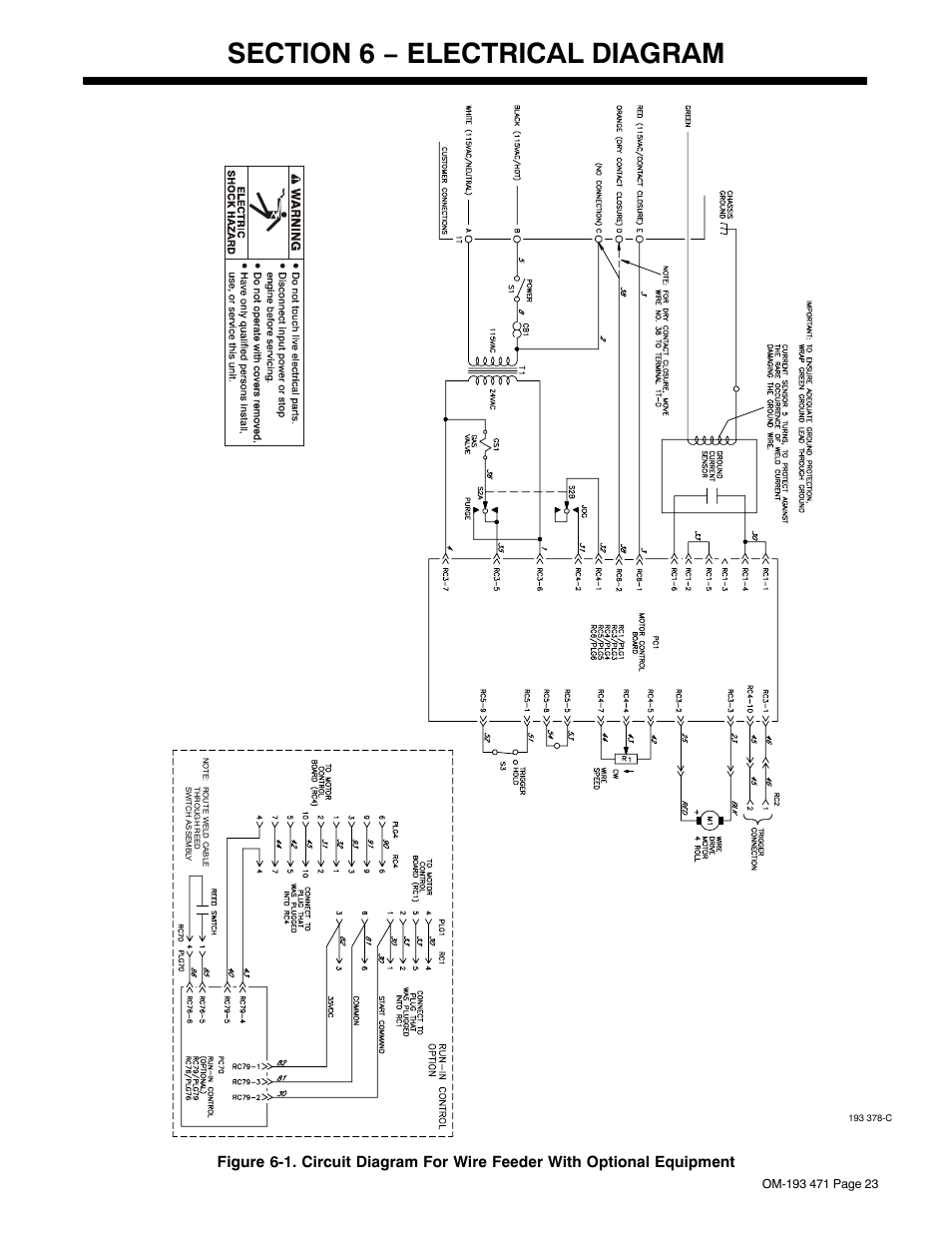 Section 6 − electrical diagram | Miller Electric R-115 User Manual | Page 27 / 36