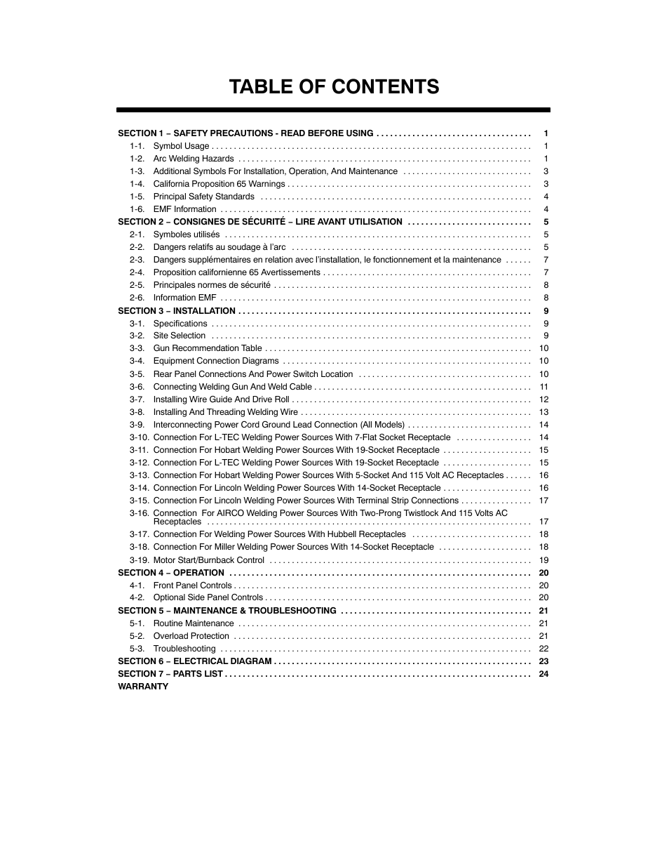 Miller Electric R-115 User Manual | Page 3 / 36