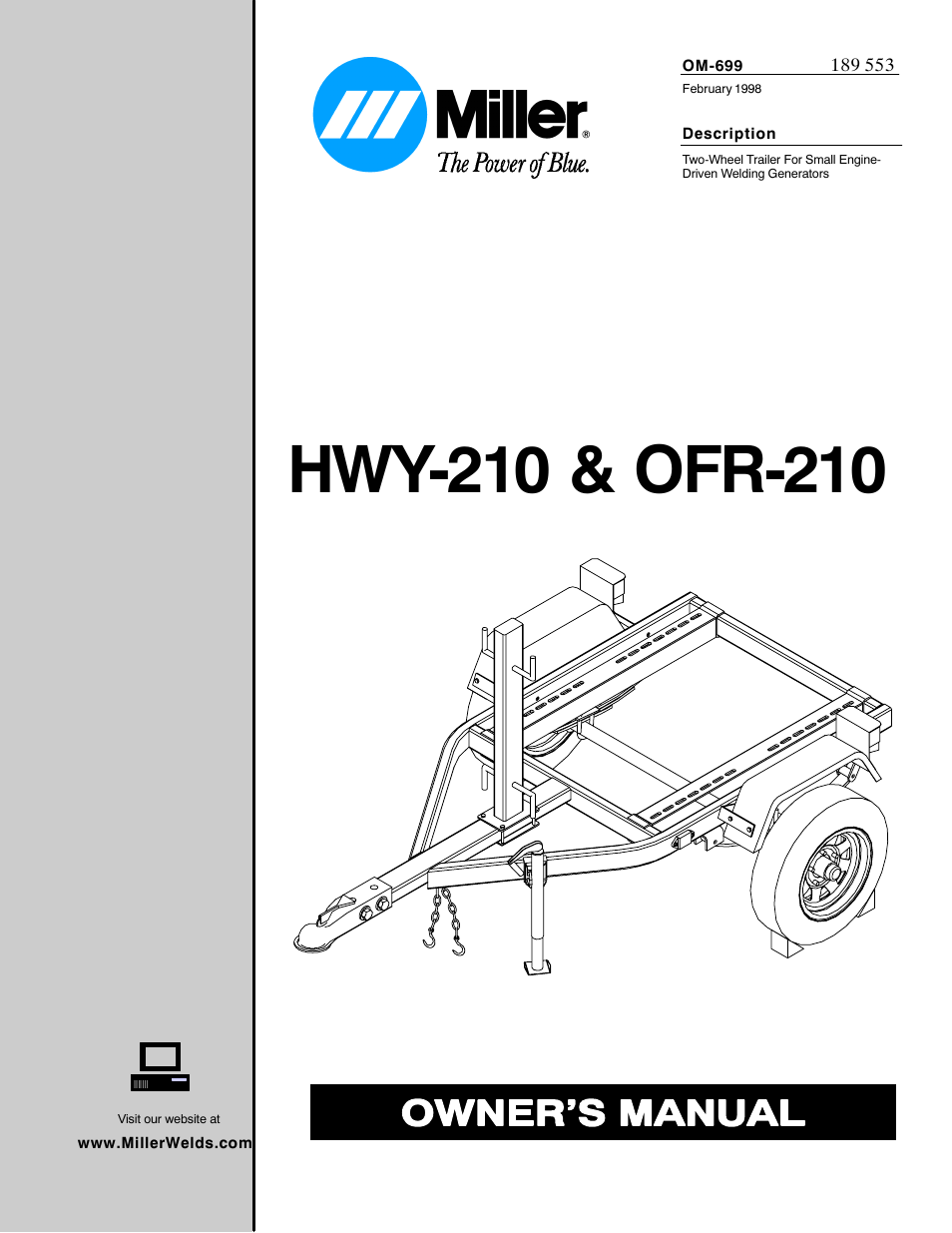 Miller Electric HWY-210 User Manual | 20 pages