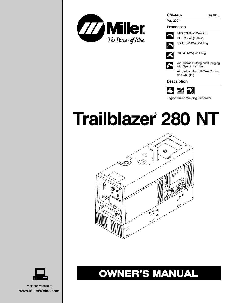 Miller Electric 280 NT User Manual | 64 pages