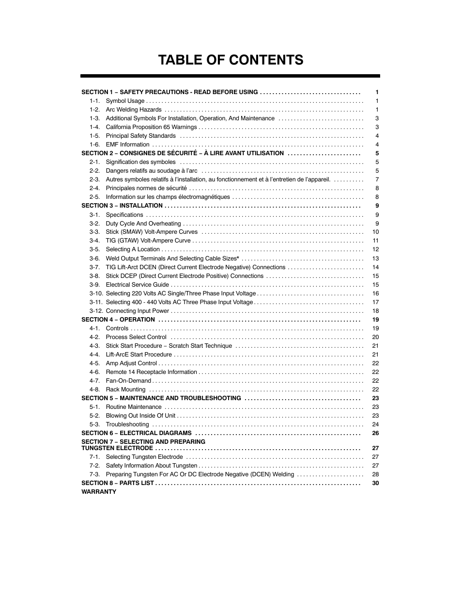 Miller Electric CST 250 VRD User Manual | Page 3 / 44