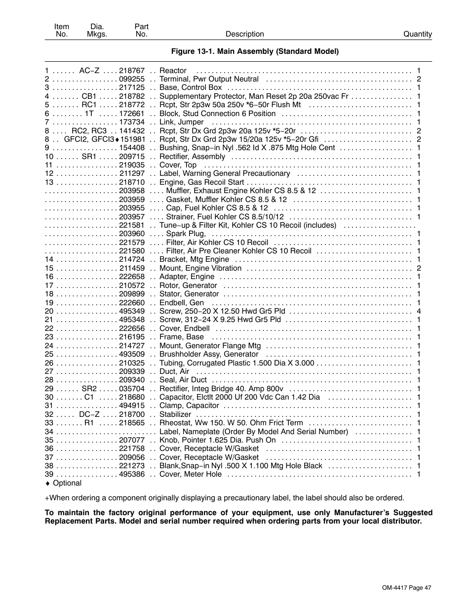 Miller Electric BLUE STAR 145 DX User Manual | Page 51 / 56