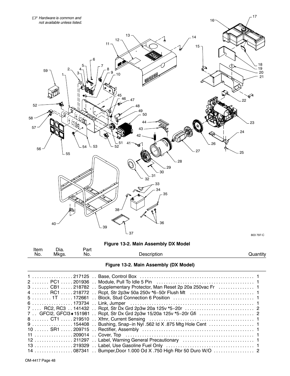 Miller Electric BLUE STAR 145 DX User Manual | Page 52 / 56