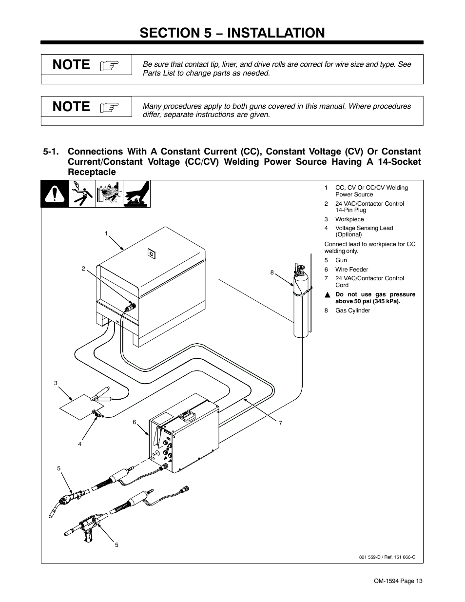 Section 5 − installation | Miller Electric XR Control User Manual | Page 19 / 72