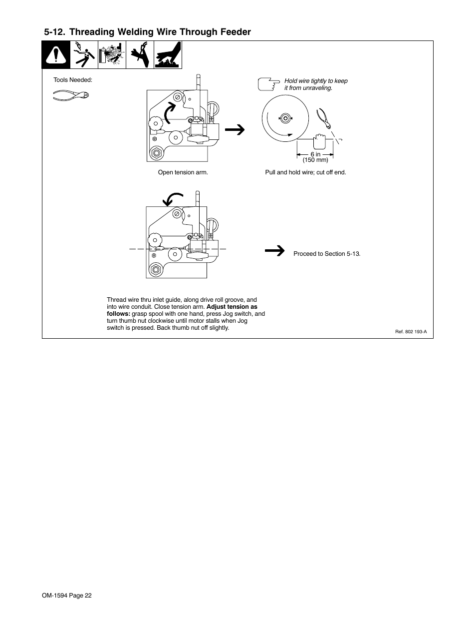 12. threading welding wire through feeder | Miller Electric XR Control User Manual | Page 28 / 72