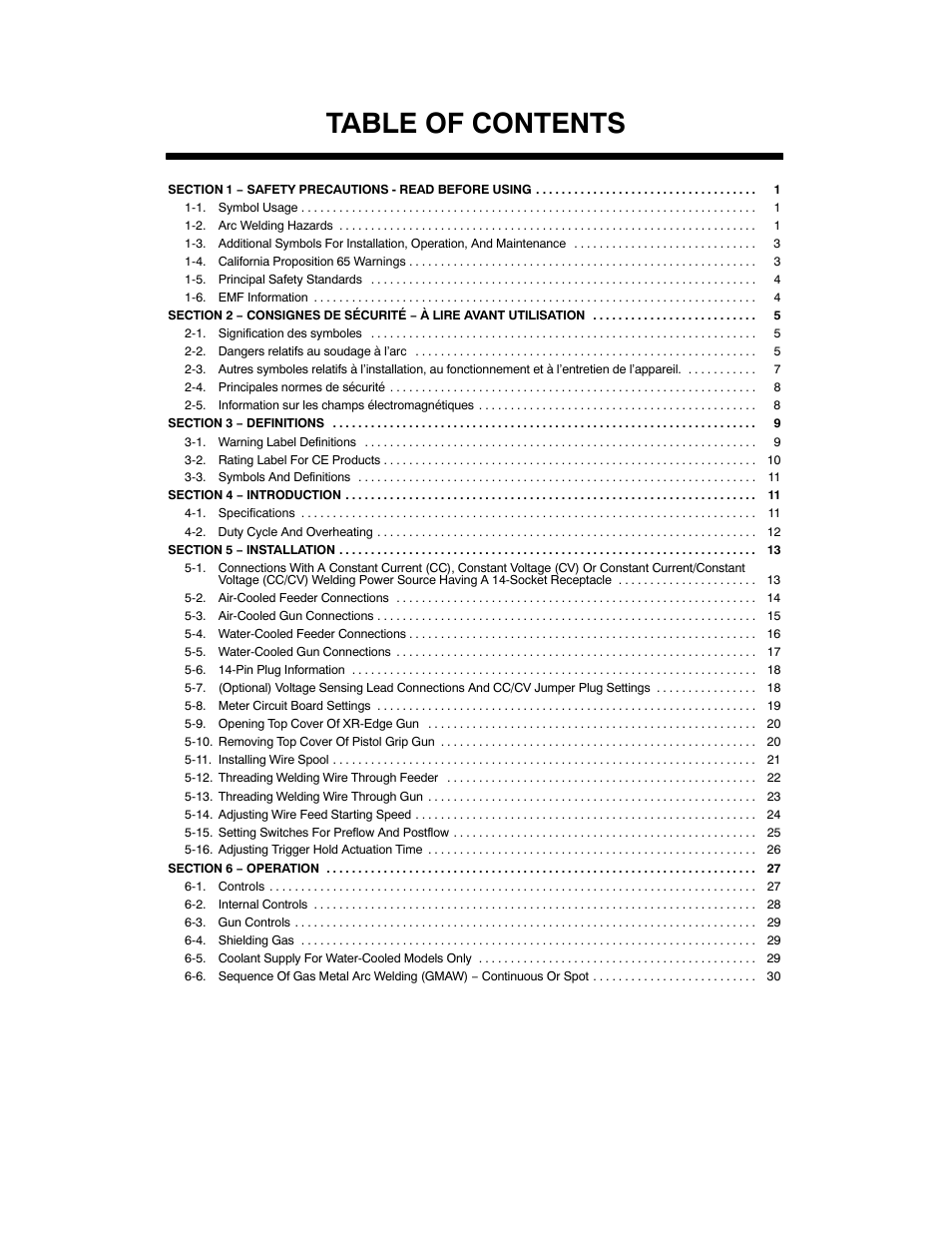 Miller Electric XR Control User Manual | Page 3 / 72