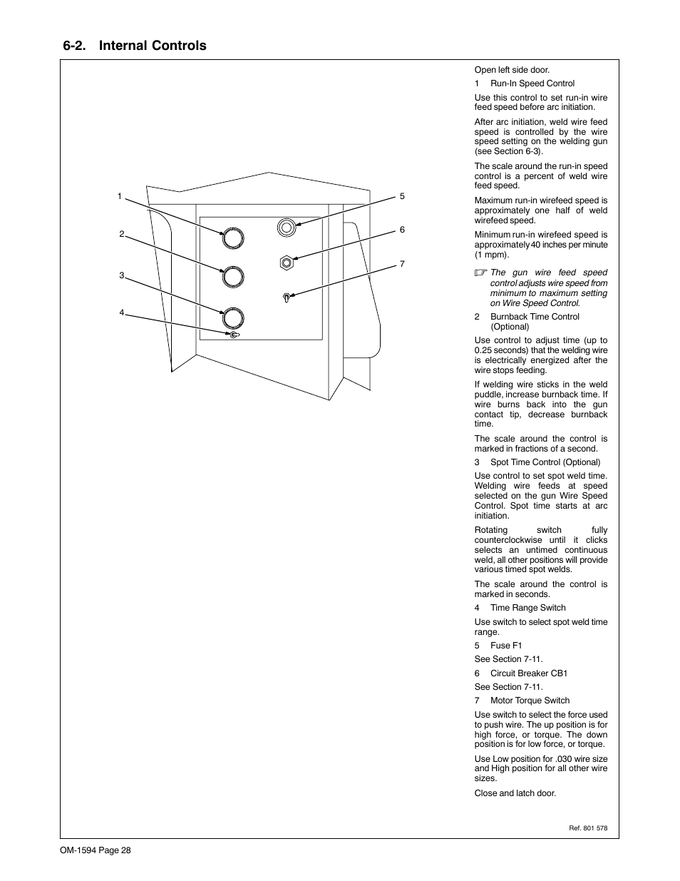 2. internal controls | Miller Electric XR Control User Manual | Page 34 / 72