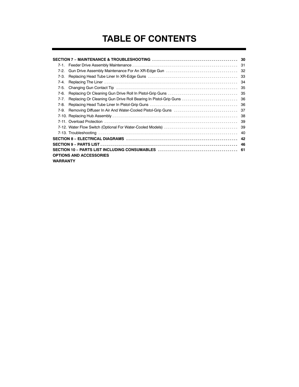 Miller Electric XR Control User Manual | Page 4 / 72