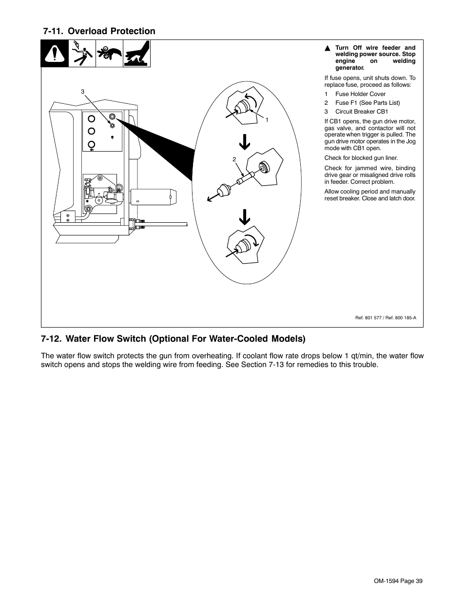 11. overload protection | Miller Electric XR Control User Manual | Page 45 / 72