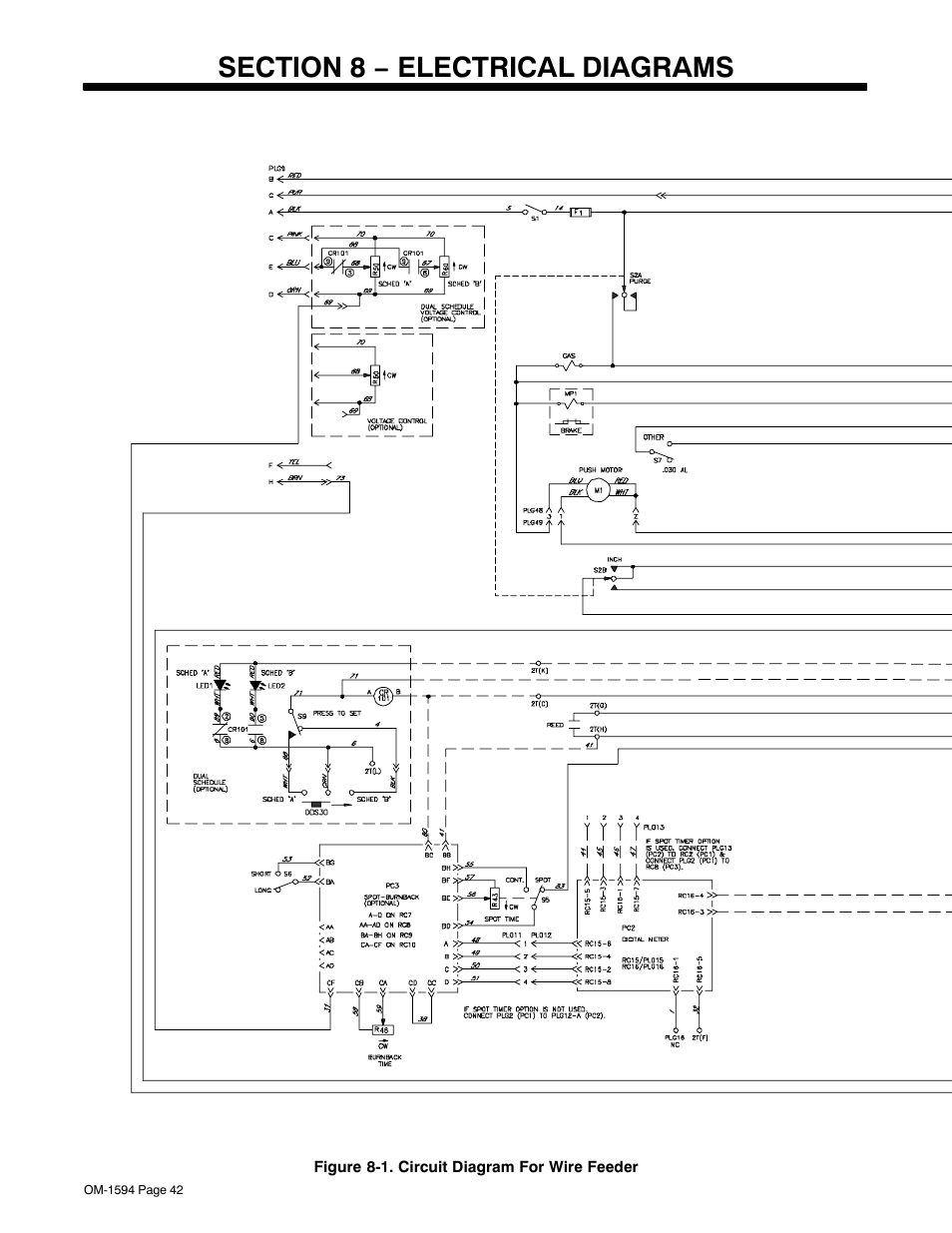 Section 8 − electrical diagrams | Miller Electric XR Control User Manual | Page 48 / 72