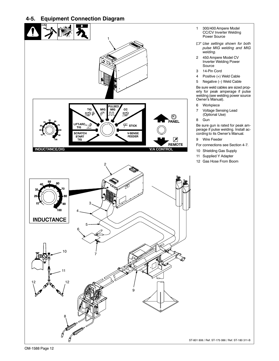 5. equipment connection diagram | Miller Electric DS-64M Swingarc User Manual | Page 16 / 60