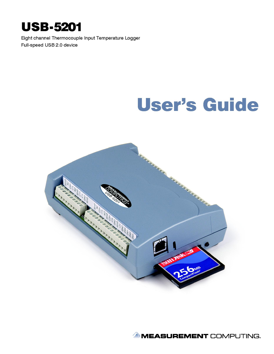 Measurement Specialties USB-5201 User Manual | 30 pages