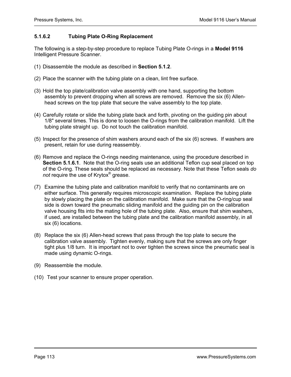 Measurement Specialties 9116 User Manual | Page 122 / 143