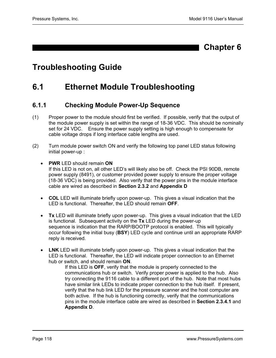 Measurement Specialties 9116 User Manual | Page 127 / 143