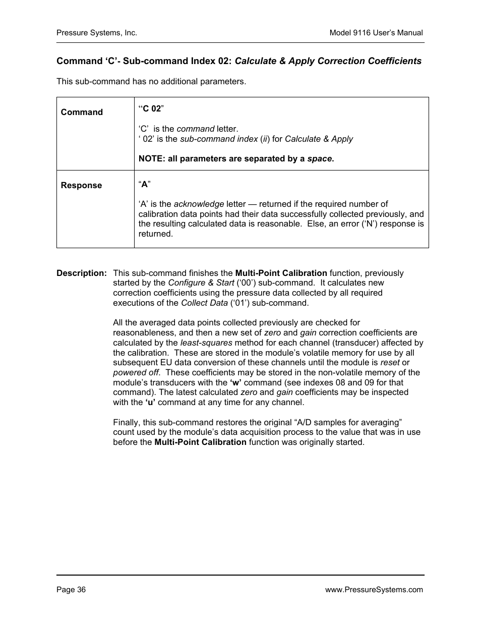 Measurement Specialties 9116 User Manual | Page 45 / 143