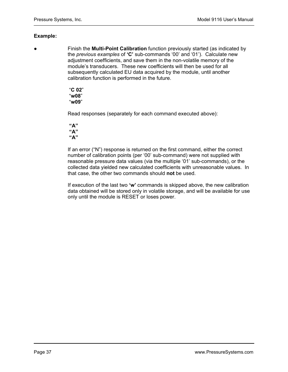 Measurement Specialties 9116 User Manual | Page 46 / 143