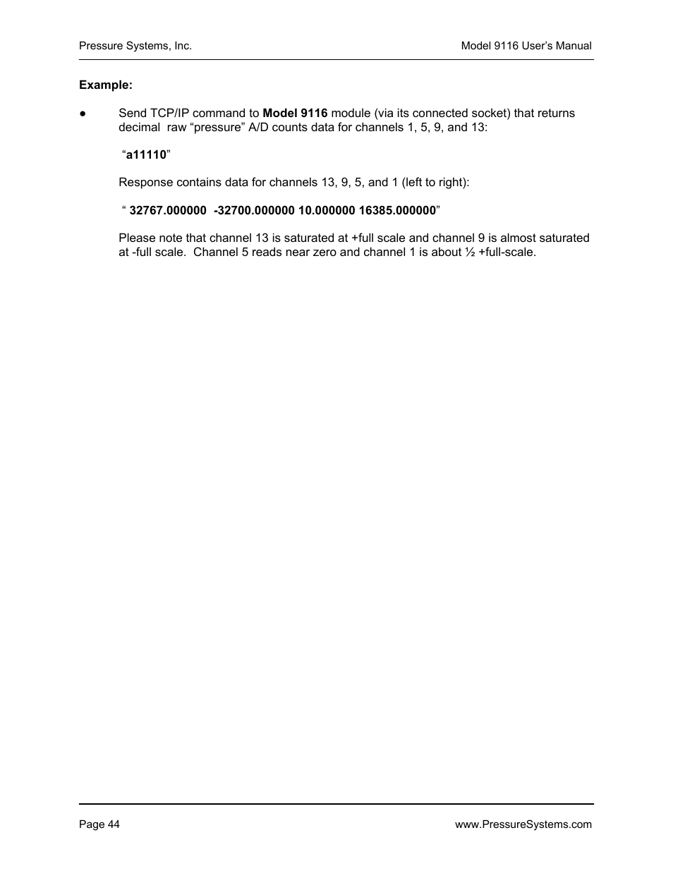 Measurement Specialties 9116 User Manual | Page 53 / 143