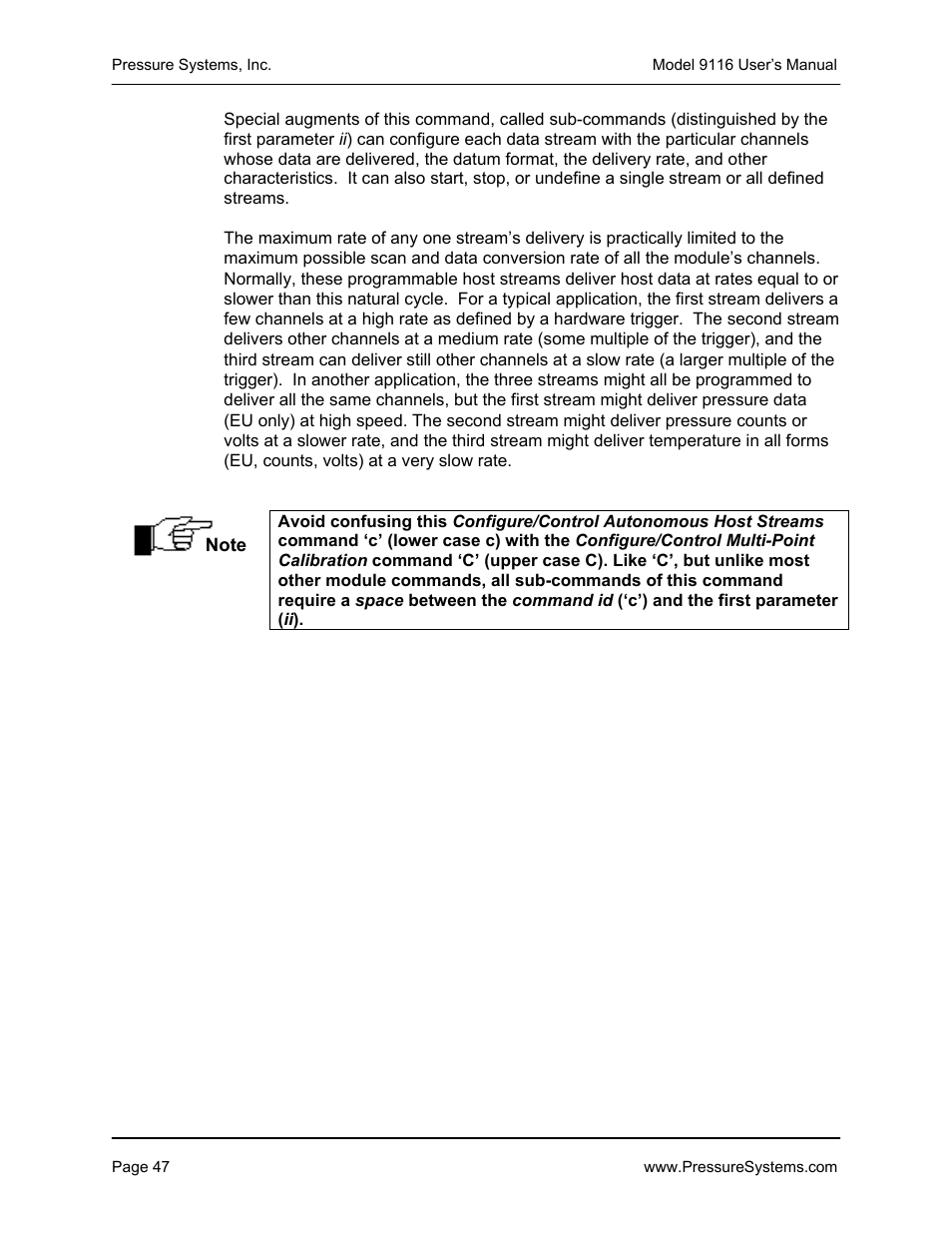 Measurement Specialties 9116 User Manual | Page 56 / 143