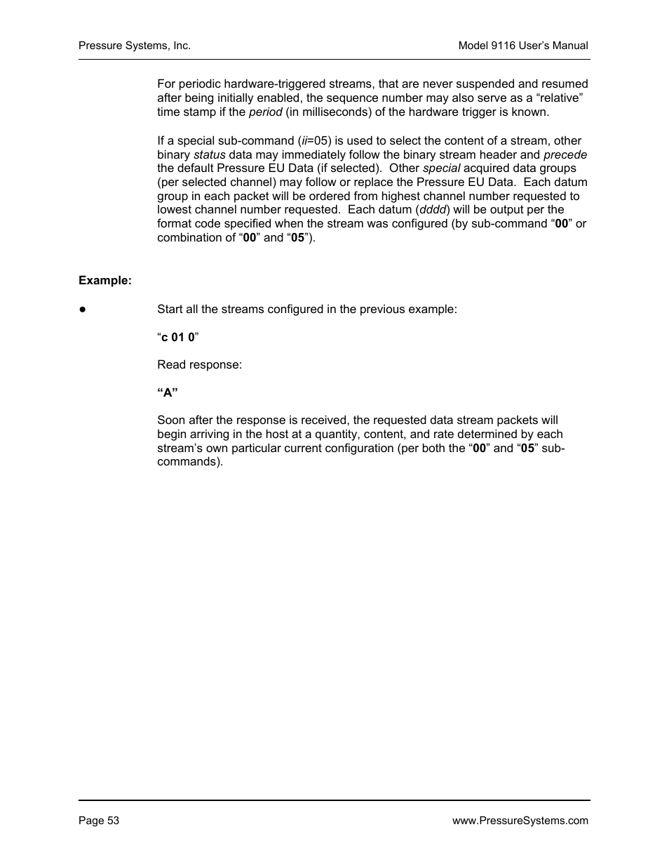 Measurement Specialties 9116 User Manual | Page 62 / 143