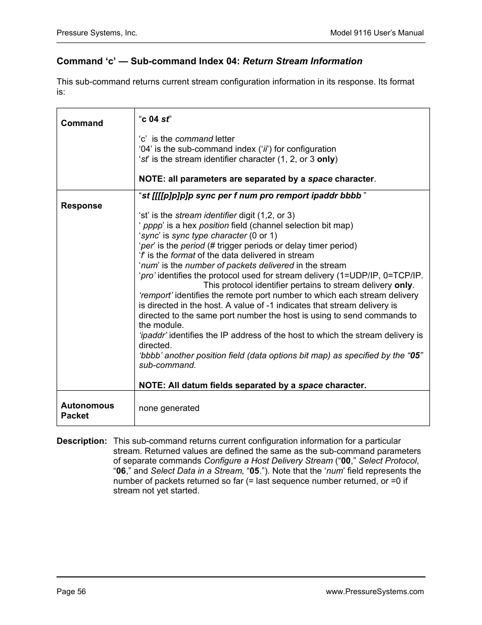 Measurement Specialties 9116 User Manual | Page 65 / 143
