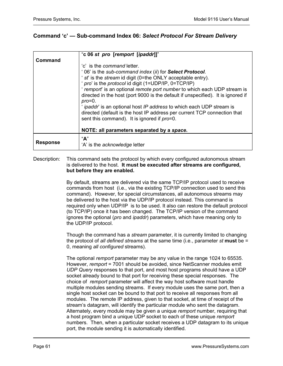 Measurement Specialties 9116 User Manual | Page 70 / 143