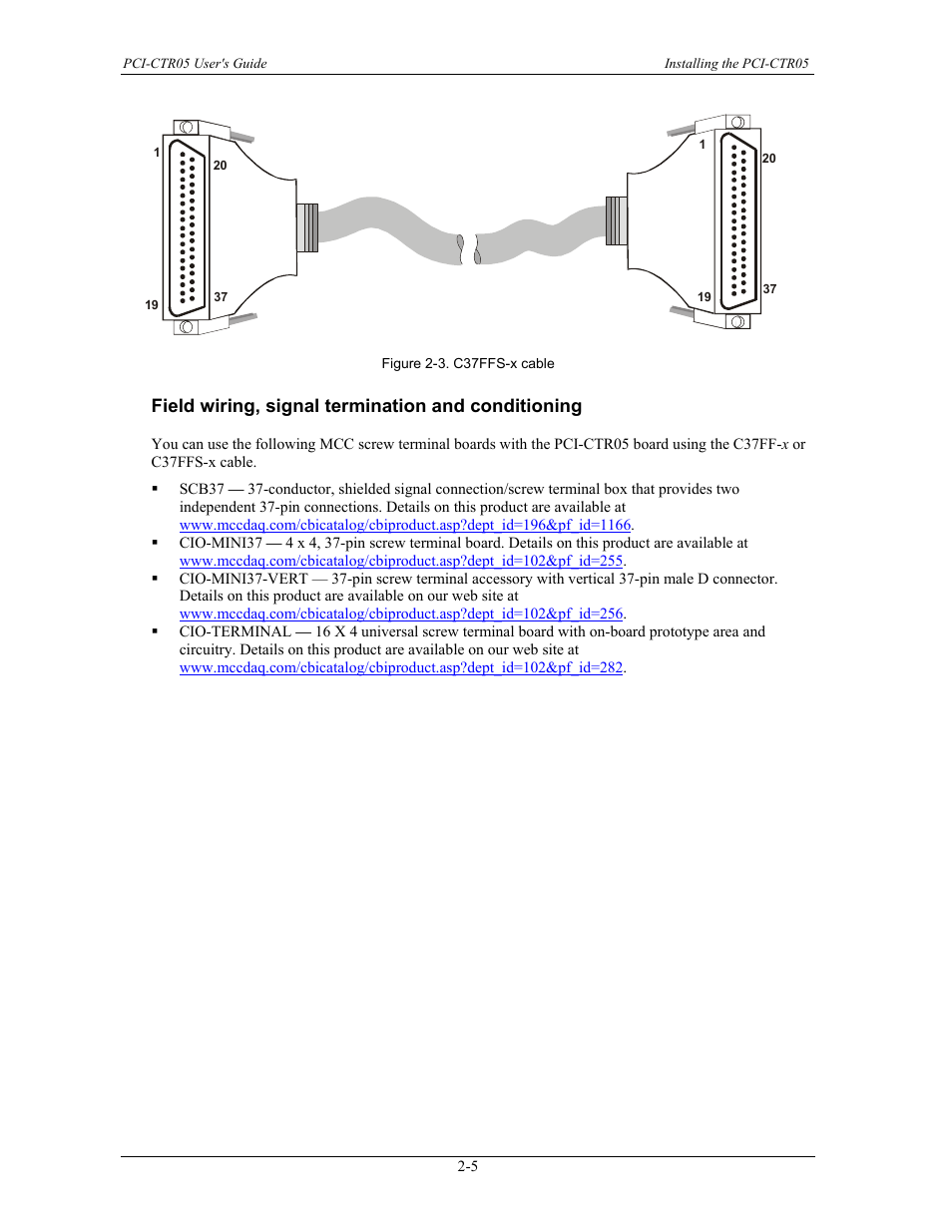 Field wiring, signal termination and conditioning, Figure 2-3) | Measurement Specialties PCI-CTR05 User Manual | Page 14 / 21