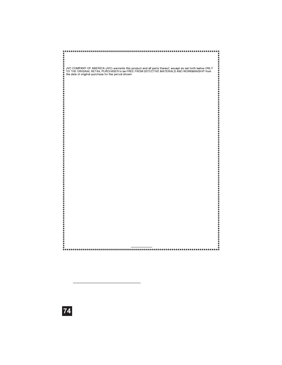 Warranty | Mintek HD-61Z575 User Manual | Page 74 / 80