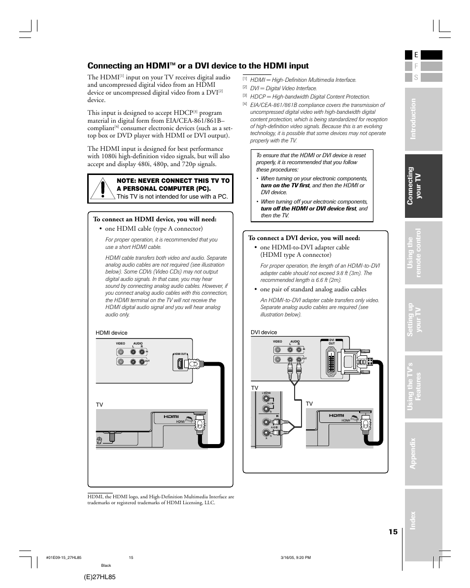 Mintek 27HL85 User Manual | Page 15 / 56