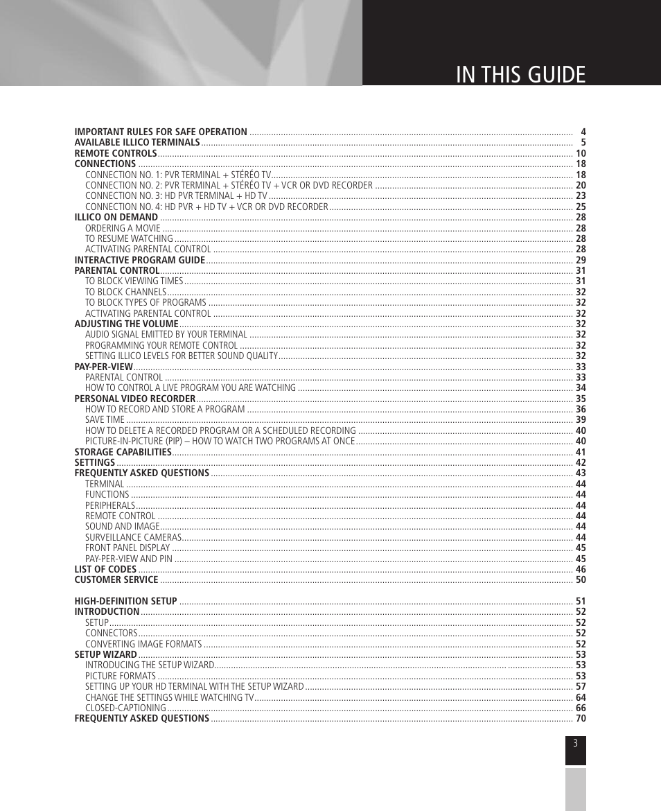 Mintek High Definition Personal Video Recorder User Manual | Page 3 / 72
