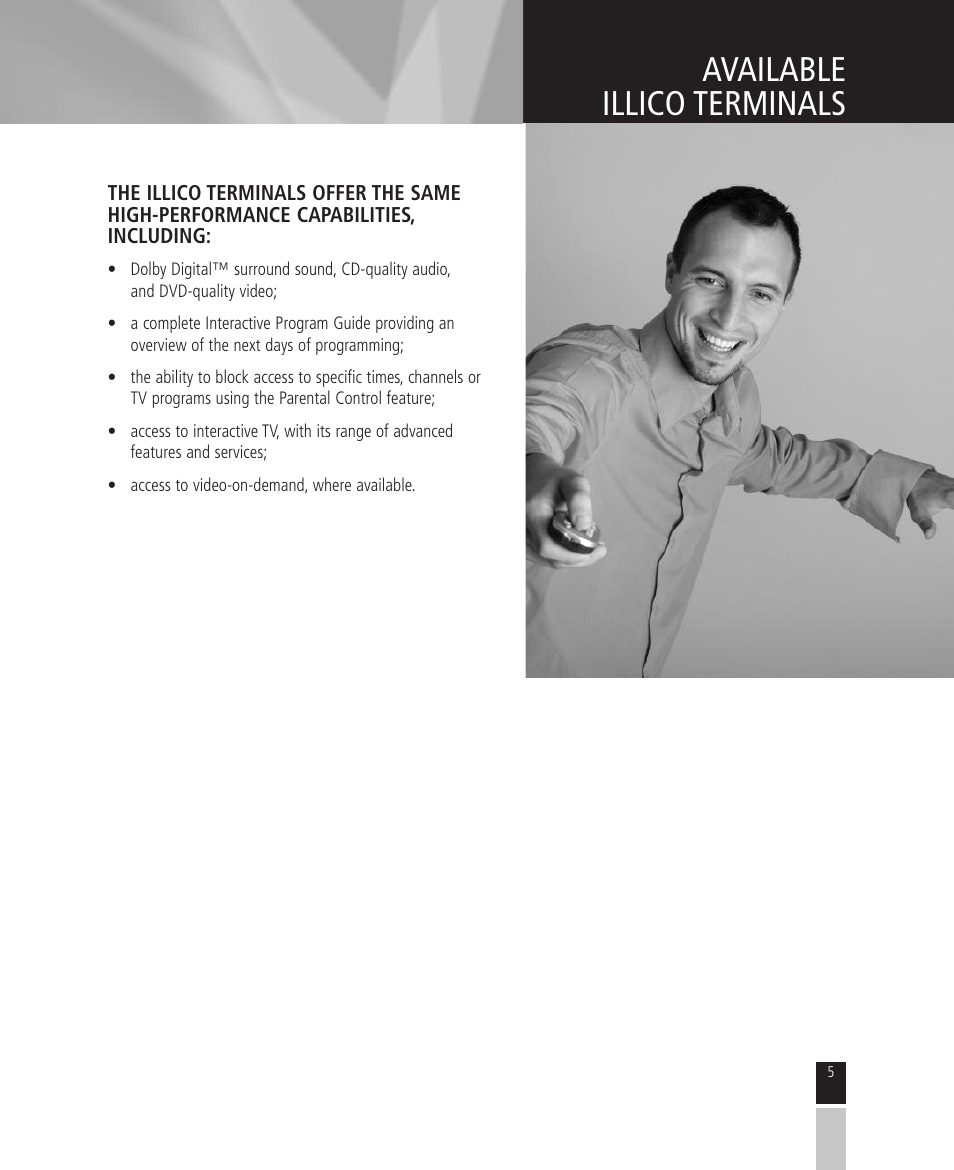 Available illico terminals | Mintek High Definition Personal Video Recorder User Manual | Page 5 / 72